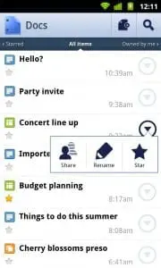 google docs telefon android