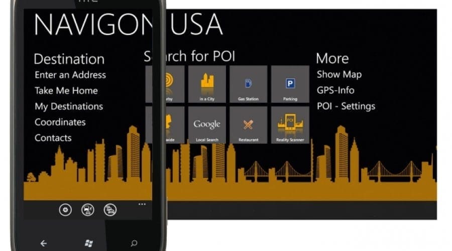 NAVIGON pentru telefoanele cu Windows Phone 7
