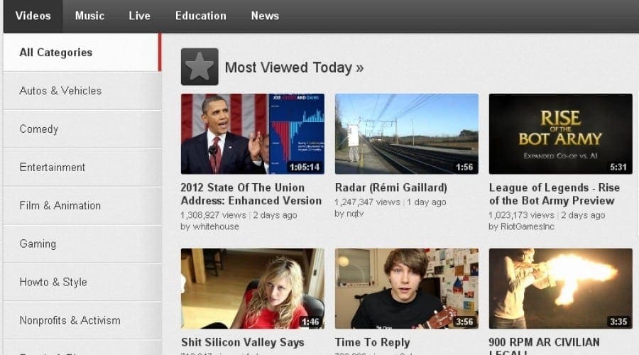 YouTube aduce noi schimbări pentru pagina Browse, Video Editor şi Manager