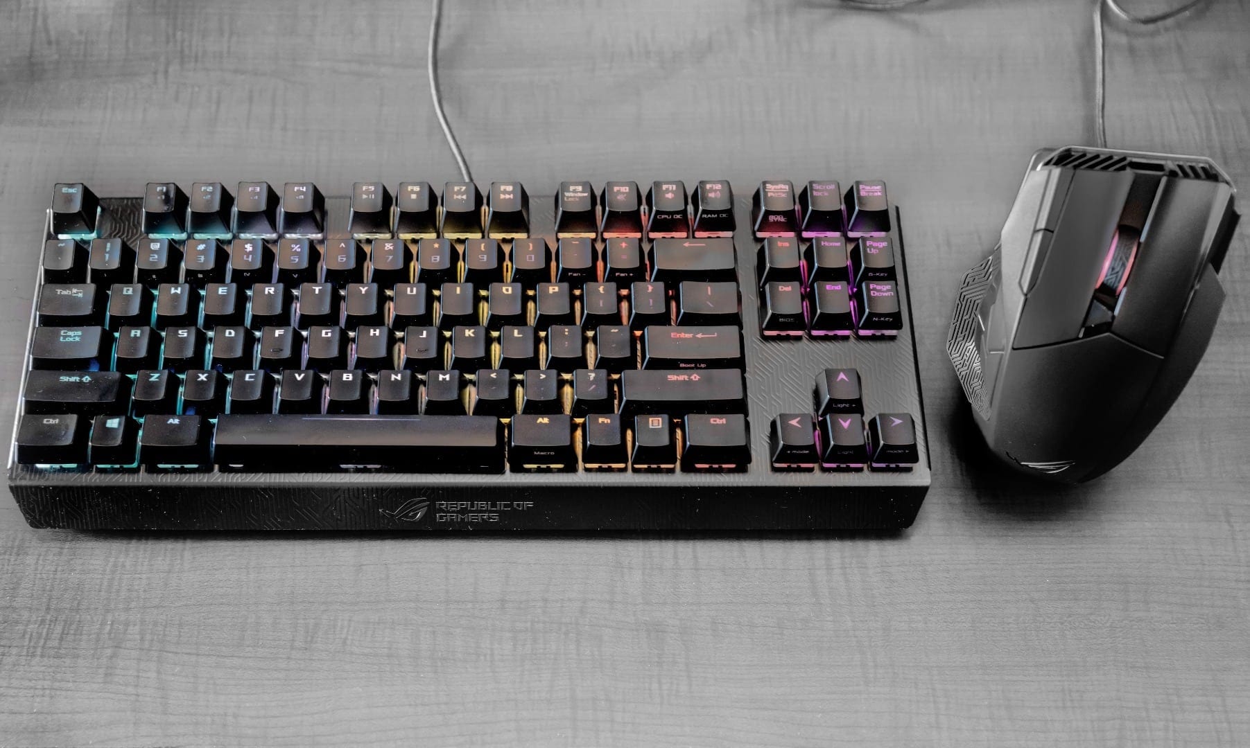 ROG Claymore RGB mechanical keyboard with Spatha gaming mouse