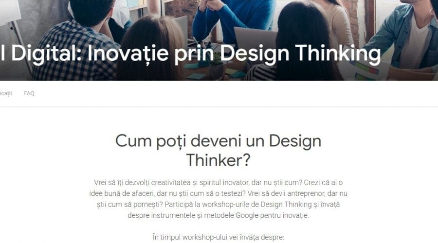 Google lansează cursuri gratuite de Design Thinking