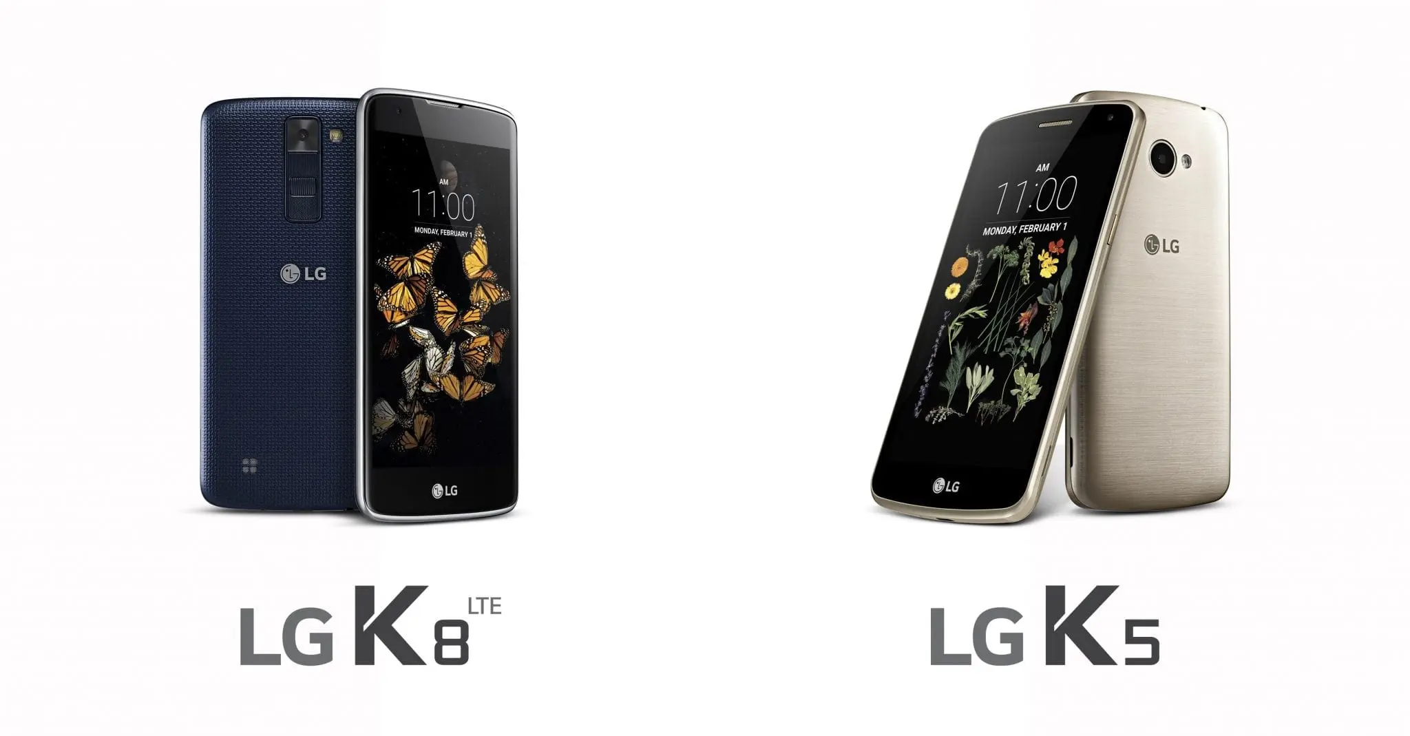 LG anunță smartphone-urile K8 și K5, două modele din clasa de mijloc