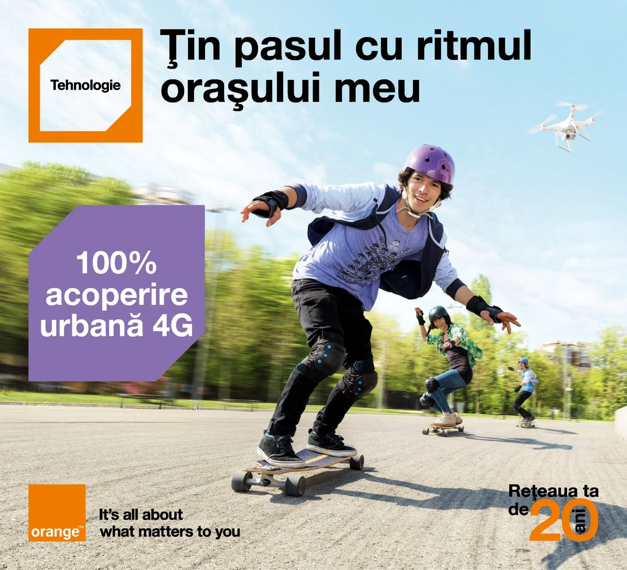 Orange oferă acoperire 4G 100% la nivel urban
