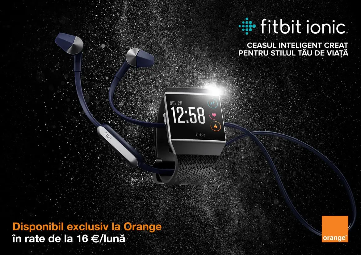 Orange aduce în exclusivitate în România Fitbit Ionic