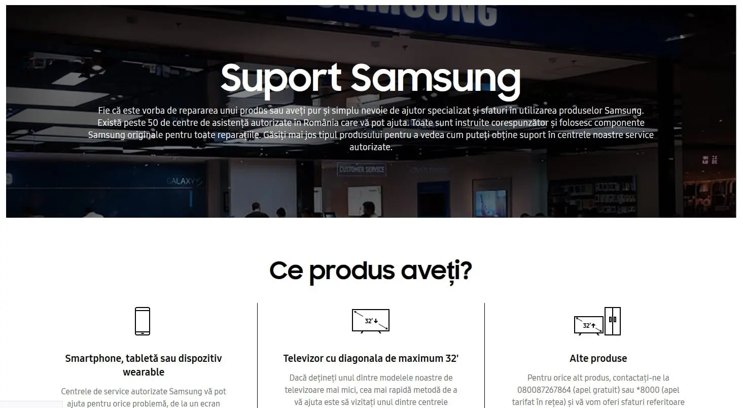 Samsung România oferă asistență și suport 24/7 pentru toate dispozitivele mobile