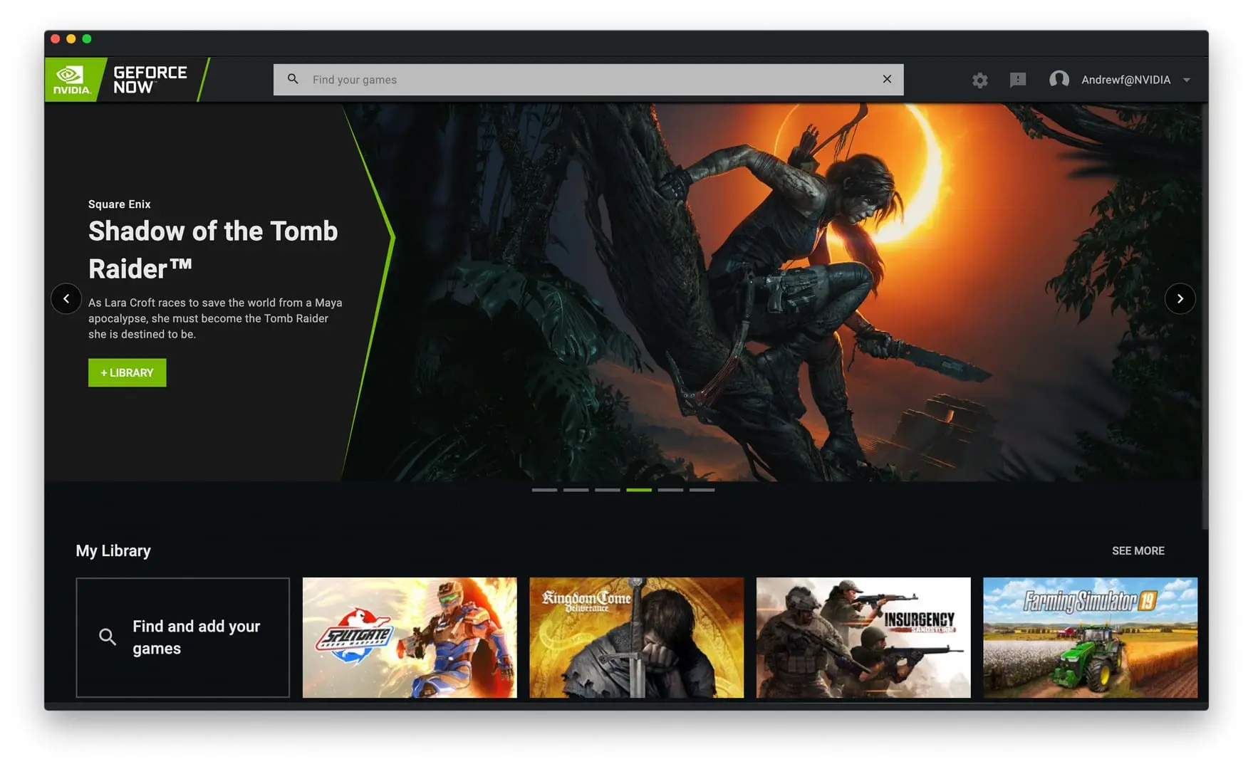 Platforma de gaming GeForce Now are o nouă interfață