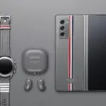Galaxy Z Fold2, sub bagheta Thom Browne