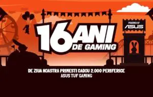 PC Garage oferă cadou 2000 de periferice ASUS, la aniversarea a 16 ani de activitate