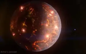 Astronomii au descoperit o planetă acoperită cu vulcani care ar putea avea apă pe suprafaţă