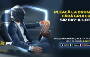 Poți plăti acum și rovinieta și polița RCA prin aplicația 24pay