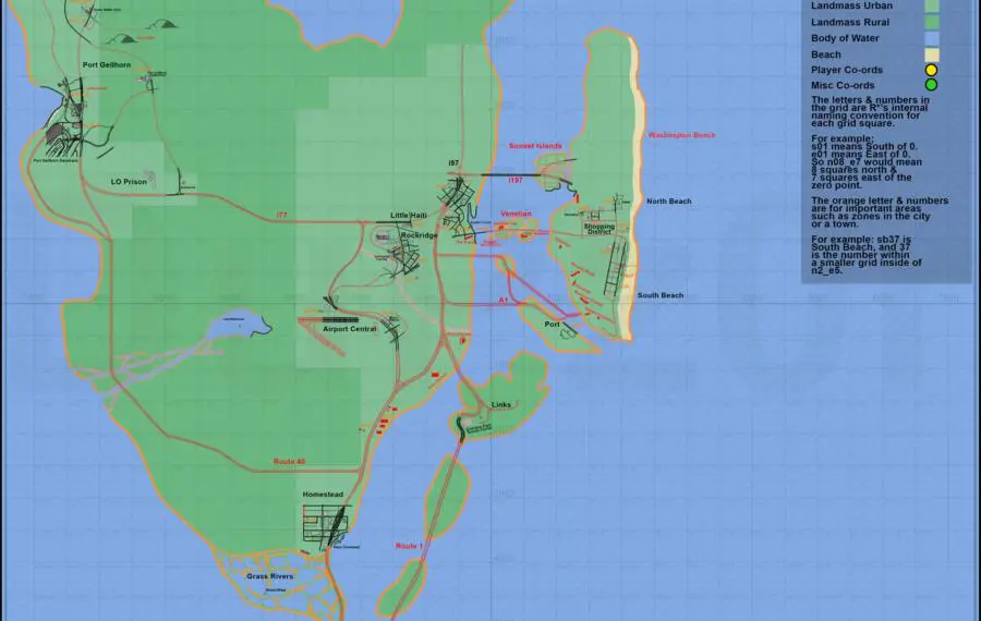 Harta Grand Theft Auto 6 GTA 6