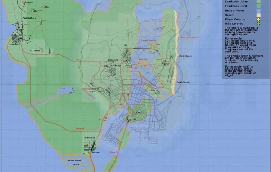 Harta Grand Theft Auto 6 GTA 6