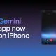 Gemini, disponibil acum și pe iPhone. Vrea să înlocuiască Siri