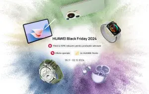 Huawei Black Friday 2024: Reduceri și Promoții la telefoane, smartwatch-uri, căști și laptopuri