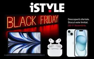Începe Black Friday 2024 la iStyle! Reduceri mari la toate categoriile de produse Apple