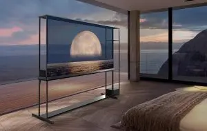 LG introduce la vânzare OLED T, primul său televizor transparent, la preț de apartament
