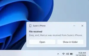 Microsoft simplifică transferul de date între PC și iPhone cu Phone Link
