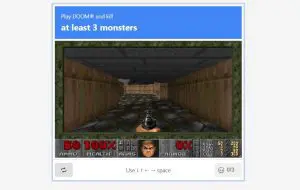 Un nivel din Doom, folosit drept CAPTCHA pentru a împiedica boții