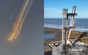 SpaceX a recuperat cu succes o rachetă Super Heavy, dar naveta Starship a explodat în timpul testului