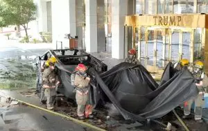 Un vehicul Tesla Cybertruck a explodat în fața hotelului Trump din Las Vegas