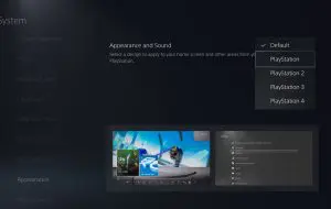 PlayStation 5 primește înapoi temele inspirate de consolele din generațiile precedente
