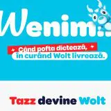 Tazz începe tranziția la Wolt! Clienții, încurajați să facă trecerea la noua aplicație