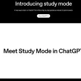 OpenAI lansează un mod special de studiu cu ChatGPT