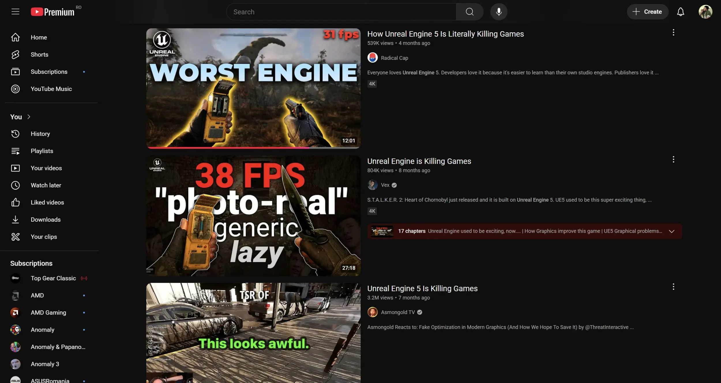 YouTuberi frustrati pe Unreal Engine 5
