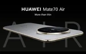 Huawei lansează Mate 70 Air: baterie dublă față de iPhone, dar și mult mai gros