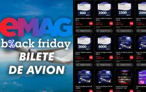 Black Friday 2025 la eMAG: oferte la bilete de avion și abonamente de streaming cu reducere 50%