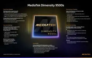 MediTek a lansat Dimensity 9500s și procesorul midrange Dimensity 8500
