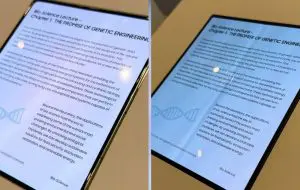 CES 2026: Samsung prezintă ecranul pliabil fără cută. Tehnologia ar putea debuta pe iPhone Fold