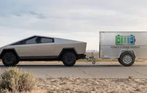 Tesla a brevetat un sistem cu baterie externă în remorcă pentru mașinile electrice