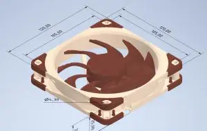 Noctua pune la dispoziție fișiere 3D CAD cu ventilatoarele sale de top