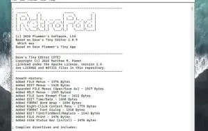 Vechiul Notepad din Windows XP, reprodus prin RetroPad, o aplicație de 2,7 KB