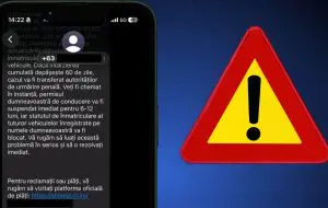 O nouă fraudă prin SMS imită Ghiseul.ro și cere plata unor amenzi de circulație false