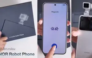 Primul unboxing Honor Robot Phone arată cutia și detaliile camerei