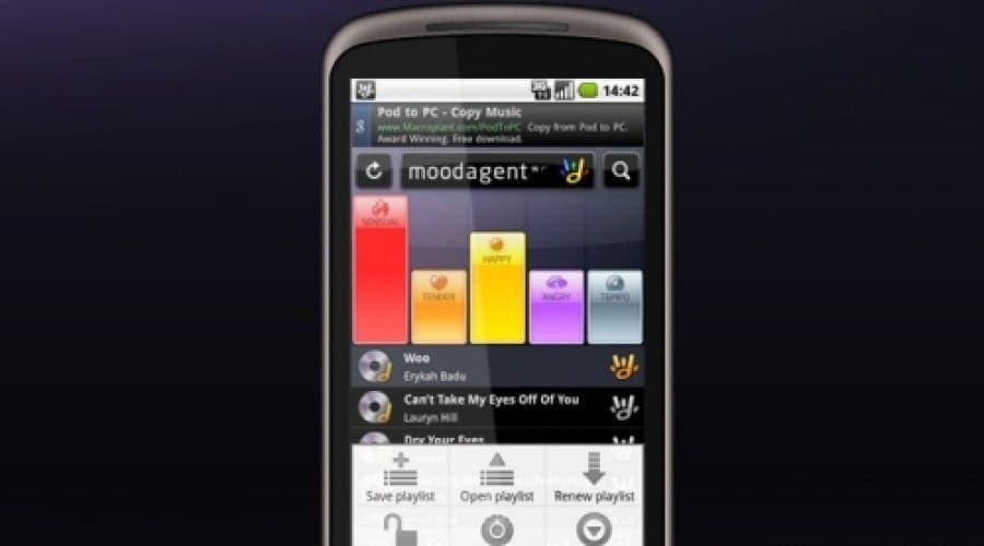 Redescoperă muzica cu Moodagent pentru Android