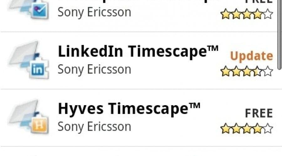Sony Ericsson are propriul canal pe Android Market
