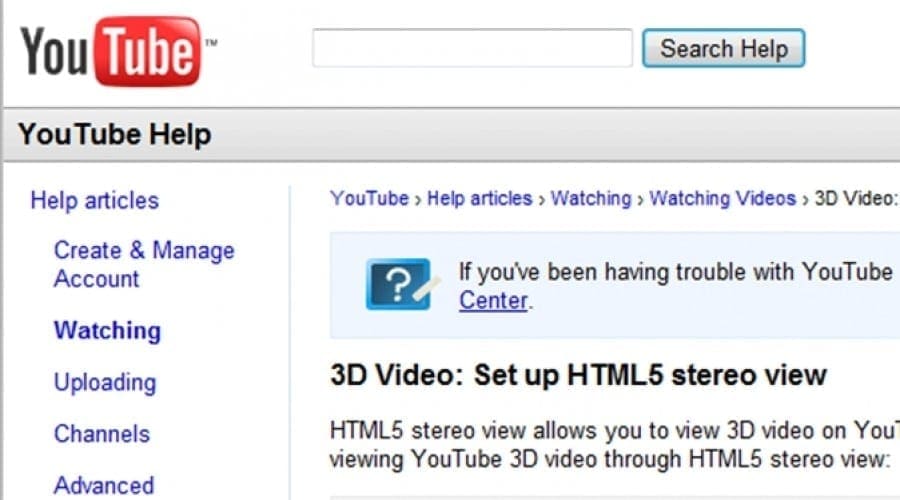 Cele mai bune clipuri video 3D, pe YouTube