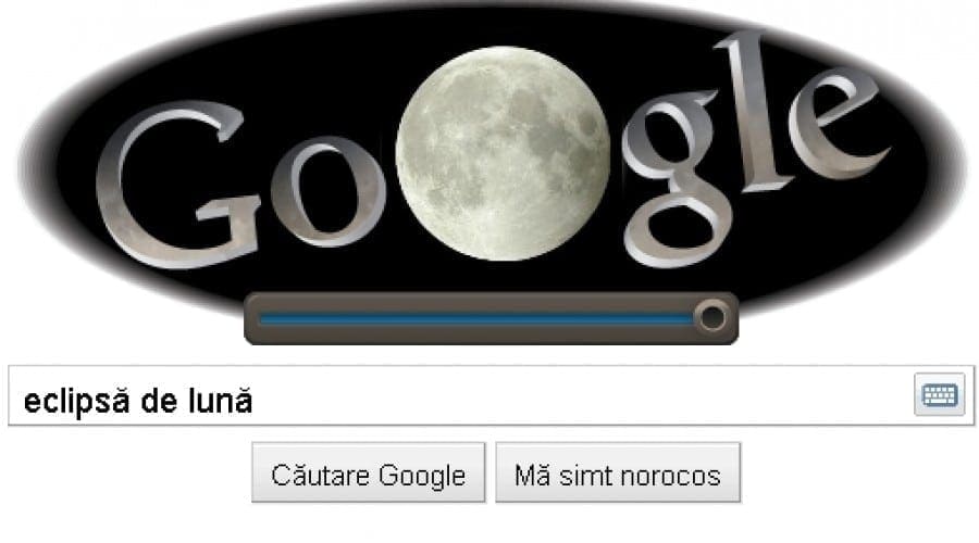 Google Doodle: Eclipsa de Lună prinde viaţă