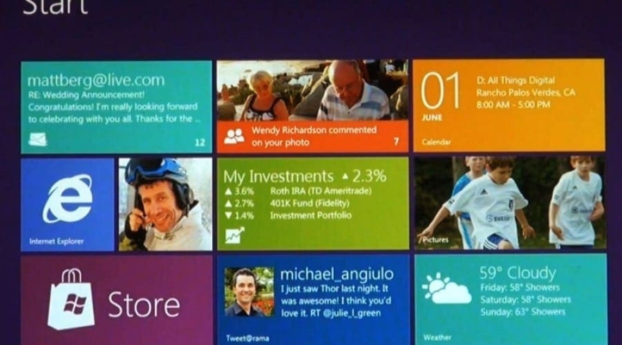 Windows 8: Interfaţă fluidă, colorată, axată pe atingere (video)