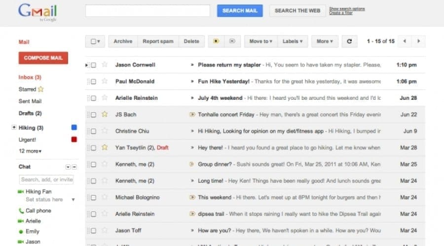 Gmail reconfigurat: Un nou design în lucru