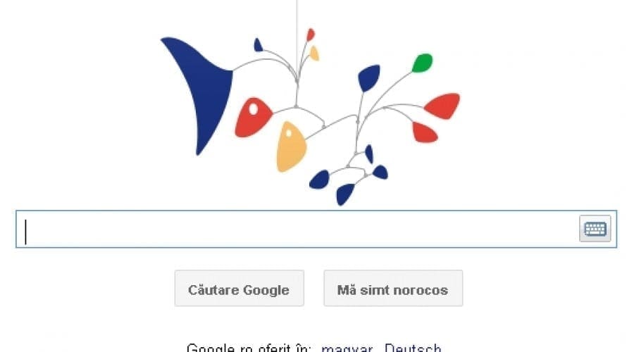 Google îl sărbătoreşte pe Alexander Calder cu o animaţie interactivă a sculpturii The Star