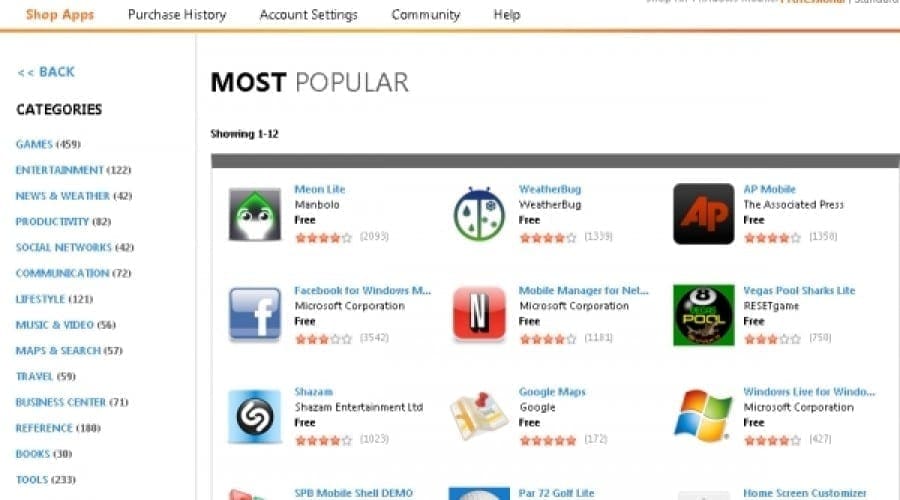 Aplicaţiile din Microsoft Marketplace, disponibile în încă 19 ţări