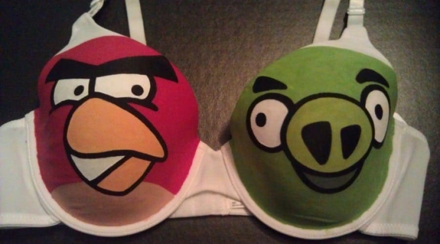 Sutienul Angry Birds: Pentru femeile dependente de faimosul joc