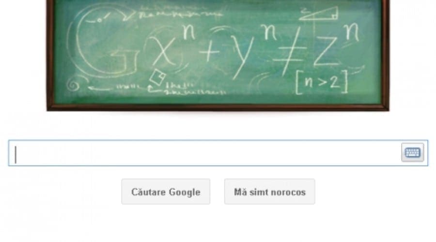 Google Doodle: Pierre de Fermat şi curbele geometrice