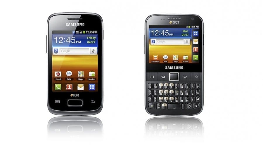 Galaxy Y DUOS şi Galaxy Y Pro DUOS: Smartphone-uri Dual-Sim de la Samsung