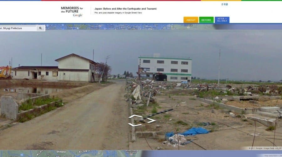 Dezastrul din Fukushima, prezentat de Google Street View