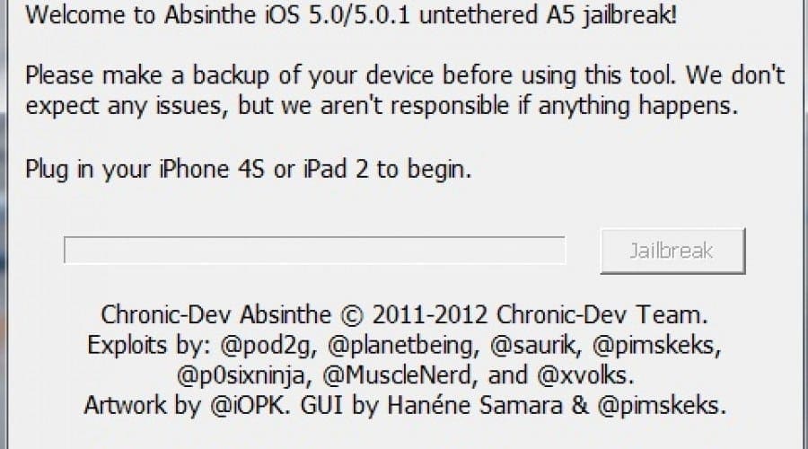 Jailbreak iPhone 4S și iPad 2: Absinthe 5 sosește pe Windows și Mac